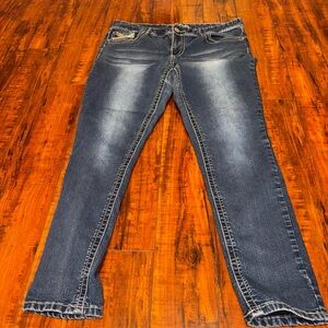 Maurices Dark Blue Straight Leg Jeans